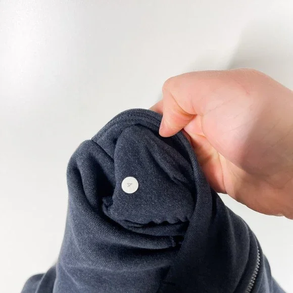 Lululemon Scuba Full Zip Hoodie Women's Blue Thumbholes‎ Cozy Activewear Size 4 - Picture 8 of 9